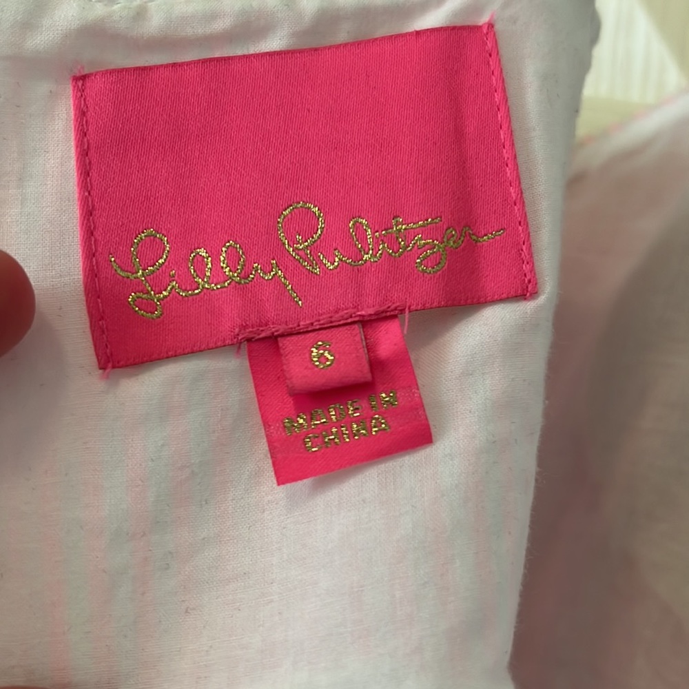 Lilly Pulitzer Women’s Seersucker Size 6 Dress. - Picture 4 of 4
